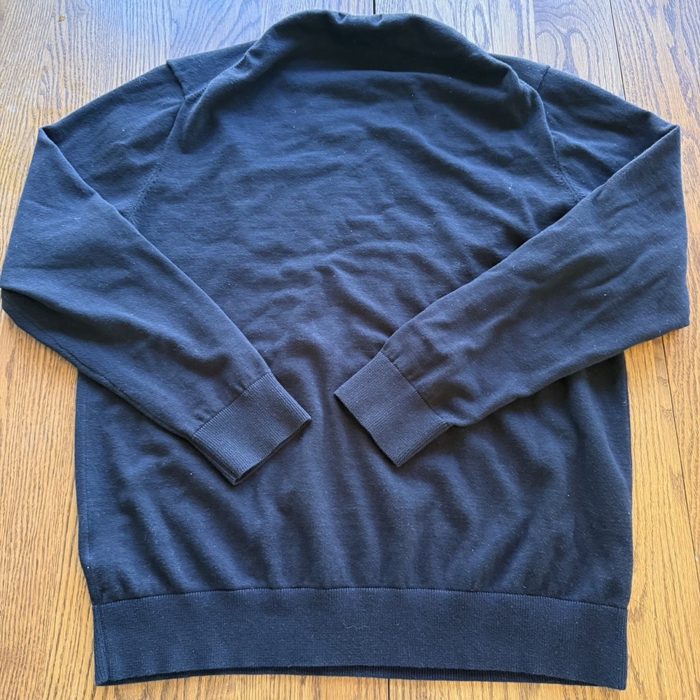 Set 2 Liz Claiborne Argyle Preppy Academy‎ Cotton Sweater Size Large Blue Black - Picture 12 of 13